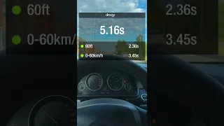 BMW 520D f10 stage 1 0-100 acceleration