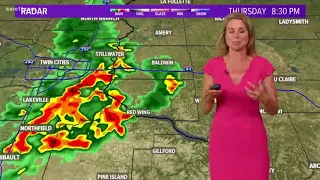 Severe weather hits central Minnesota