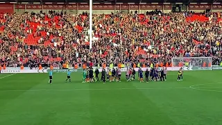 Sheffield Utd Vs Blackpool ending mayhem 15/10/2022