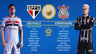 PES 2021 - SÃO PAULO x CORINTHIANS - BRASILEIRÃO 2021 - PATCH BMPES 5.00 - 4K