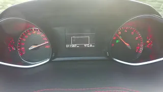 Acceleration 0 to 254 km/h   Peugeot 308 GTi 270 hits rev limiter in 6th gear !