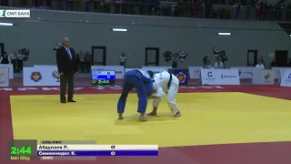 60 kg Абдулаев Р Симеонидис К 26 11 2017 Т3 Первенство России до 21 года, ИРКУТСК