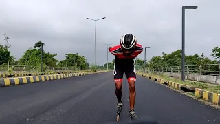 Inline Speed Skating ( Glimpse of Road practice in Lucknow City )