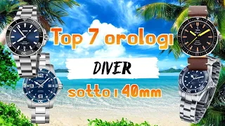Top 7 Orologi Diver sotto i 40,00 mm ⌚ da 70 a 1.600€
