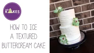 How To Ice A Textured Buttercream Cake | Karolyn's Kakes