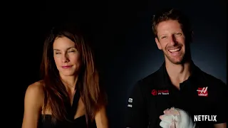 Romain Grosjean embarrasses wife