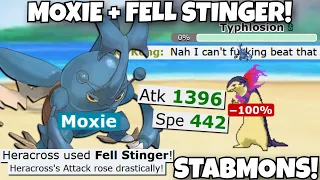 MOXIE FELL STINGER HERACROSS IS SO GOOD IN STABMONS! POKEMON SCARLET AND VIOLET