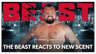 Eddie Hall Reacts To His New Scent 𝗕𝗘𝗔𝗦𝗧 -  Ragnarok Rising from The Beard Struggle.