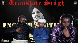 English Subtitles for Aroma Sidhu Moosewala Moosetape | REACTION