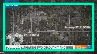 Police investigating 2 deadly hit-and-runs on same Sarasota road