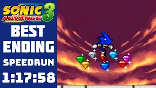 Sonic Advance 3 (100% / True Ending) World Record - 1:17:58