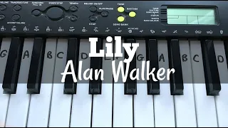 Lily - Alan Walker | Easy Keyboard Tutorial With Notes