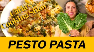 Pasta With Swiss Chard Pesto | Carla's Cooking Show