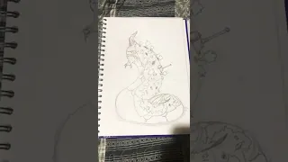 Amphibia Narwhal worm | drawing