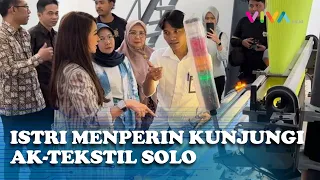 Keseruan Istri Menteri Perindustrian Berkunjung ke AK-Tekstil Solo