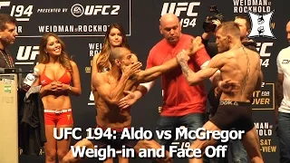 UFC 194: Jose Aldo vs Conor McGregor Weigh-in and Epic Face Off; Dana White Has To Separate Fighters