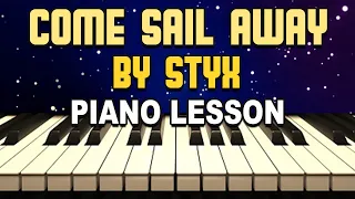 Come Sail Away Styx Piano Lesson Tutorial How to Play