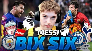 TODOS LOS GOLES DE MESSI AL BIG SIX DE INGLATERRA: HUMILLANDO LA PREMIER LEAGUE - REACCION