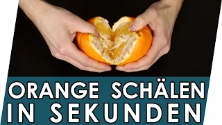 LIFE HACK für die Schule: Orange super schnell und einfach schälen | Geniale Tricks & Lifehacks