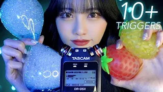 【ASMR】今すぐ眠りたい人向け😪10種類＋の最強トリガー(囁き声/TASCAM mic)