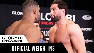 GLORY 81: Official Weigh-Ins