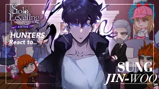 Hunters react to Sung Jin Woo || Part 2 || Solo Leveling || Gacha React || Made by Yuk!ra