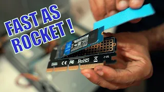 PCI express to M.2 adapter - Install M.2 PCI NVME SSD in old desktop - Make  computer fast - EASY !!