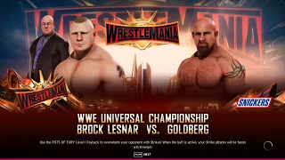 WWE 2K20 At 60Fps|Brock Lesnar VS Goldberg|UNIVERSAL CHAMPIONSHIP|PC Gameplay|Crazy Realism