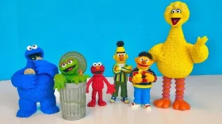 SESAME STREET Ultra Detailed Figures Toys Collection Complete Unboxing Opening