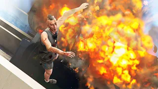 GTA 5 - EXTREME RAGDOLLS #2 - EXPLOSIONS IN SLOW MOTION