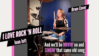 Joan Jett and the Blackhearts - I Love Rock 'N Roll (Drum Cover / Drummer Cam) by Teen #Shorts