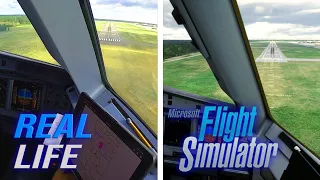 Microsoft Flight Simulator (FS2020) vs Real Life | Landing in RIGA LATVIA