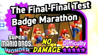 Super Mario Bros. Wonder - The Final-Final Test Badge Marathon (No Damage)