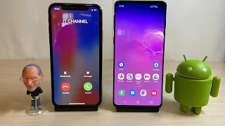 iPhone X vs Samsung Galaxy S10 Incoming Call