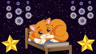 Lullaby Baby sleep Music for Cute cat sleeping on bed with relaxing From Lullaby Land