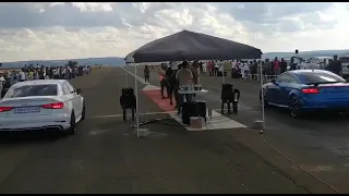 Audi Rs3 vs Audi TTrs drag race somewhere in South Africa