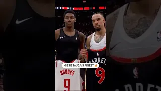 RJ Barrett And Dillon Brooks Swap Jerseys 🇨🇦