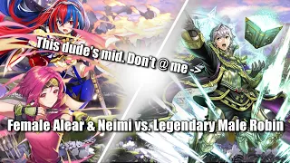 Female Alear and Neimi Support Solo Runs vs. Legendary Male Robin Abyssal - Fire Emblem Heroes