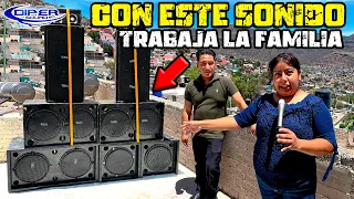 NO TENIA TRABAJO PERO EL SONIDO SOLVENTO A ESTA FAMILIA !