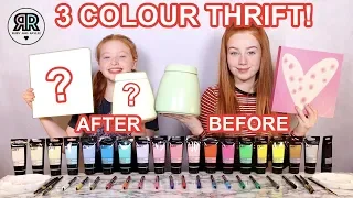 3 Color Paint & Marker Thrift Makeover Challenge * Cheap Summer DIY’S | Sis vs Sis | Ruby and Raylee