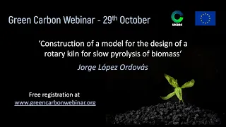 39. Green Carbon Webinar - Design of a rotary kiln for slow pyrolysis of biomass