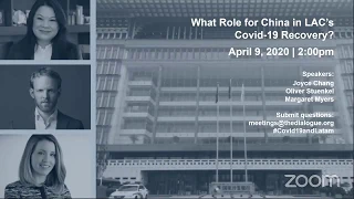 ONLINE EVENT: What Role for China in LAC’s Covid-19 Recovery?
