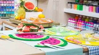 DIY Fruit Placemats - Home & Family