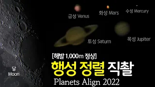 다음은 2040년에 볼 수 있습니다 | 태양계 행성정렬 직촬 | Planets align 2022 filmed in Korea