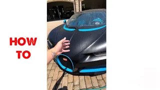 How to properly Clean a Bugatti !