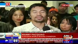 Petinju Filipina Manny Pacquiao Minta Jokowi Ampuni Mary Jane
