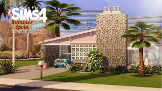 Mid Century House 1950s • The Sims 4 • No CC | Speed Build