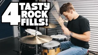 4 Tasty Rock Fills (Drum Lesson)