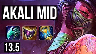 AKALI vs AHRI (MID) | 9/2/11, 800+ games | KR Challenger | 13.5