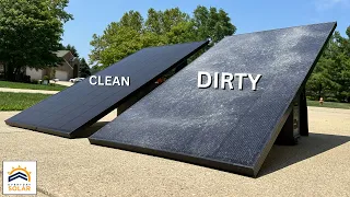 Dirty vs Clean Solar Panels |  Testing Power Output Loss